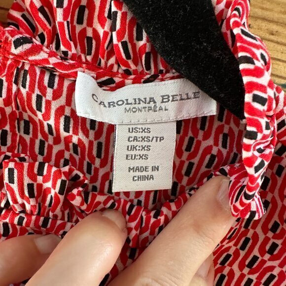 Carlina Bell Long Sleeve Blouse Size‎ X-Small - Picture 5 of 9
